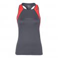 Топ Женский ASICS Club Tank Top Серый/Яркий Красный Топ Женский ASICS Club Tank Top Серый/Яркий Красный