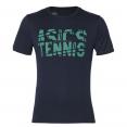 Тенниска Мужская ASICS Practice SS Top Синий Тёмный/Зелёный Тенниска Мужская ASICS Practice SS Top Синий Тёмный/Зелёный
