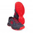Кроссовки Теннисные Юниорские WILSON Rush Pro QL Серый Тёмный/Чёрный/Красный Кроссовки Теннисные Юниорские WILSON Rush Pro QL Серый Тёмный/Чёрный/Красный