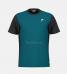 Тенниска Мужская HEAD Slice T-Shirt Men Сине-Зелёный/Чёрный Тенниска Мужская HEAD Slice T-Shirt Men Сине-Зелёный/Чёрный