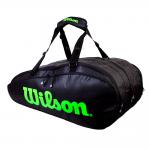 Сумка для ракеток WILSON Tour 3 Comp  Черный/Зеленый