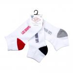 Носки Lee Cooper 3P Белый/Серый/Красный/Черный