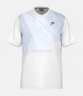 Тенниска Мужская HEAD Topspin T-Shirt Белый/Синий Принт Тенниска Мужская HEAD Topspin T-Shirt Белый/Синий Принт
