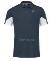 Поло Мужское HEAD Club Tech Сине-Серый/Белый Поло Мужское HEAD Club Tech Сине-Серый/Белый