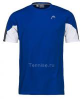 Тенниска Мужская HEAD Club Tech T-Shirt Синий/Белый Тенниска Мужская HEAD Club Tech T-Shirt Синий/Белый
